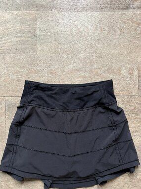 Lululemon Pace Rival Mid-Rise Skirt, Size 2, Color Black
